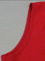 Solid Elegant Party V-neck A-line Dress