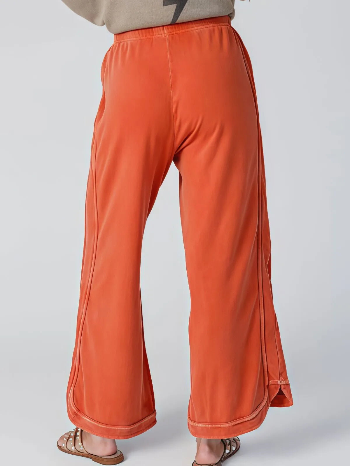 Vintage High Waist Baggy Washed Drawstring Palazzo Pants