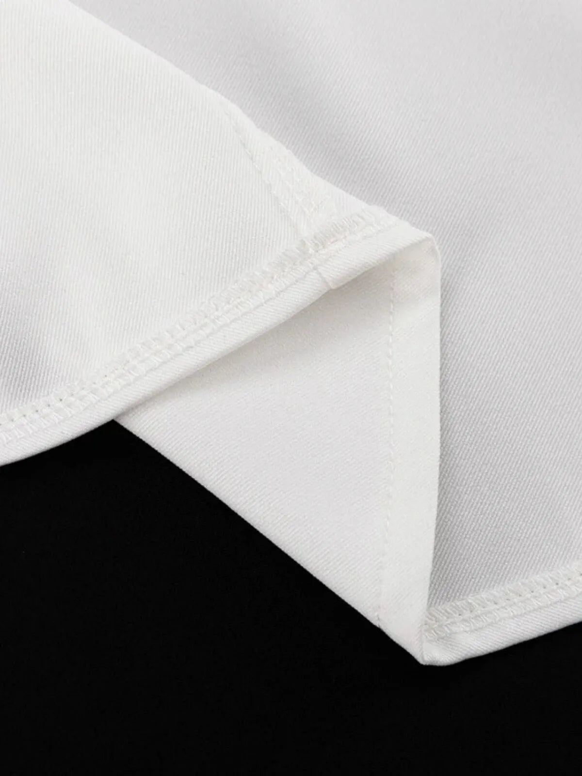 Solid Color Elegant Autumn/Spring Old Money Style Thick fashion H-shaped Commuting Hidden Center Back Skirt