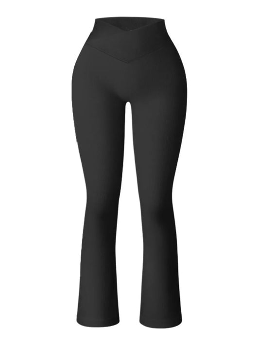 Tummy Control Seamless Workout Basic Comfort Exercise Flare Leggings 1200