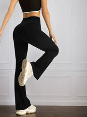 Solid High Rise Slip-on Leggins