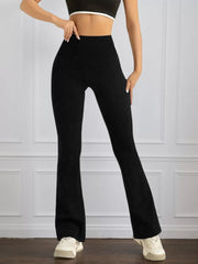 Solid High Rise Slip-on Leggins