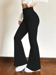 Plus Size Curvy Fit Comfort Stretch Flared Skinny Pants