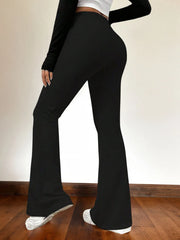 Plus Size Curvy Fit Comfort Stretch Flared Skinny Pants