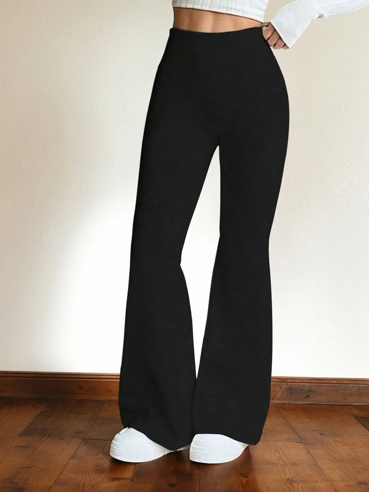 Plus Size Curvy Fit Comfort Stretch Flared Skinny Pants