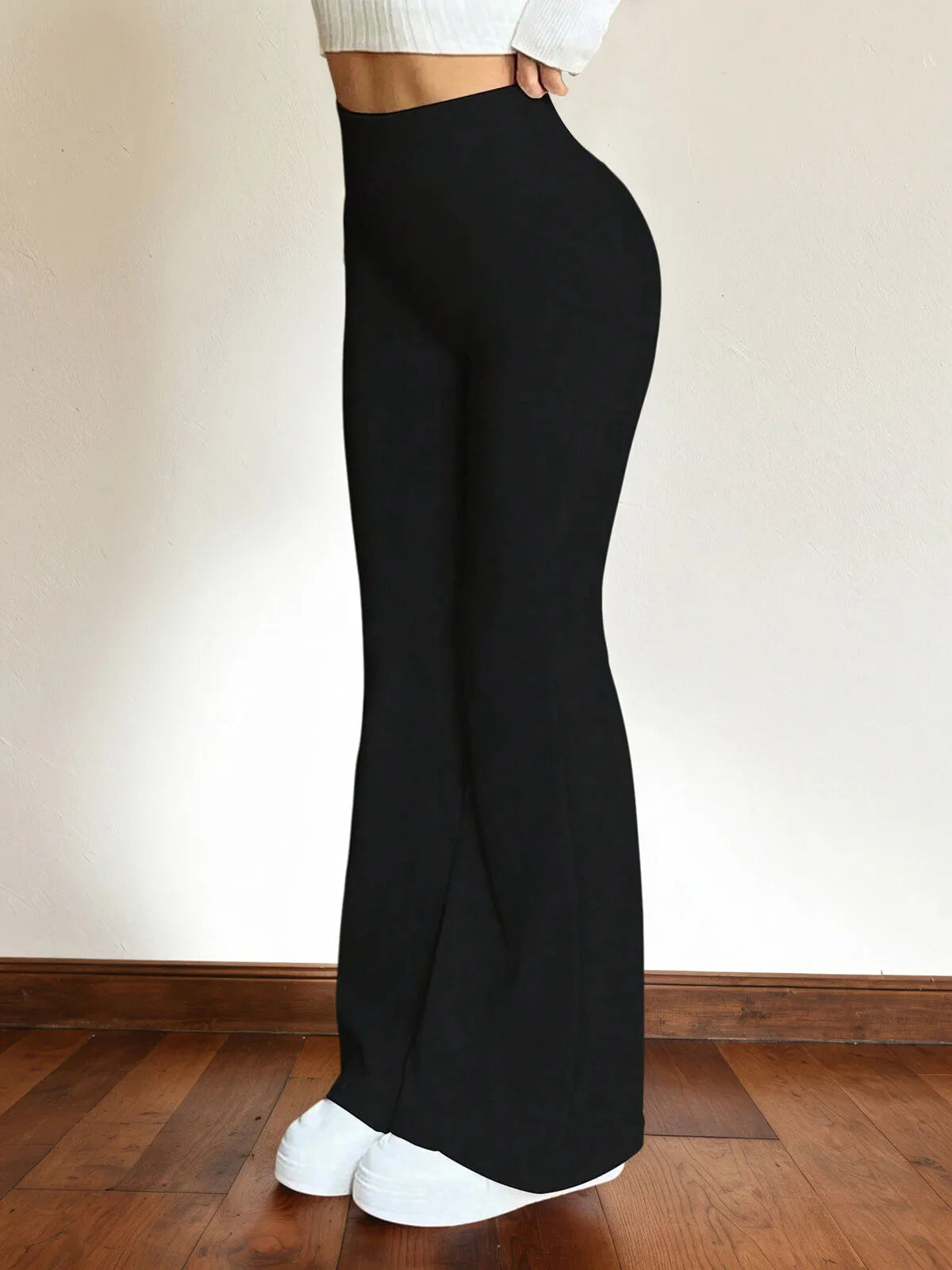 Plus Size Curvy Fit Comfort Stretch Flared Skinny Pants