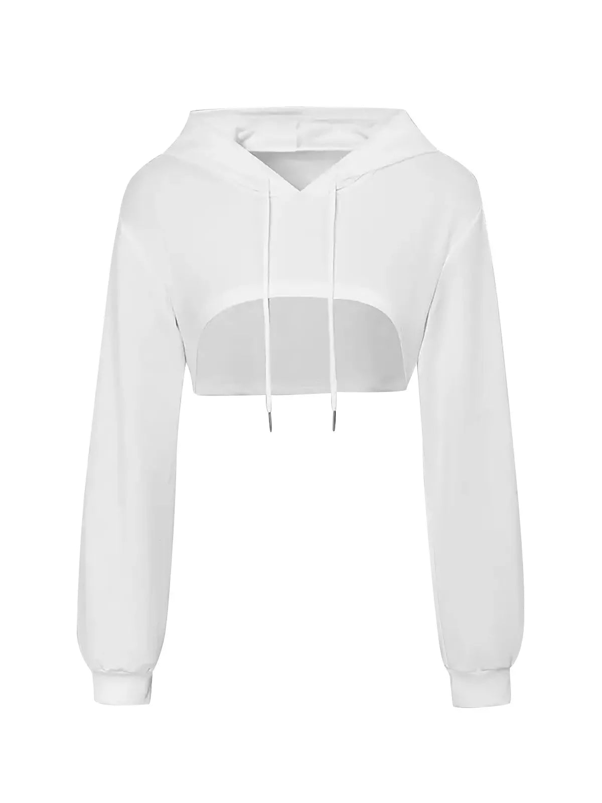 Solid Hooded Long Sleeve Coat