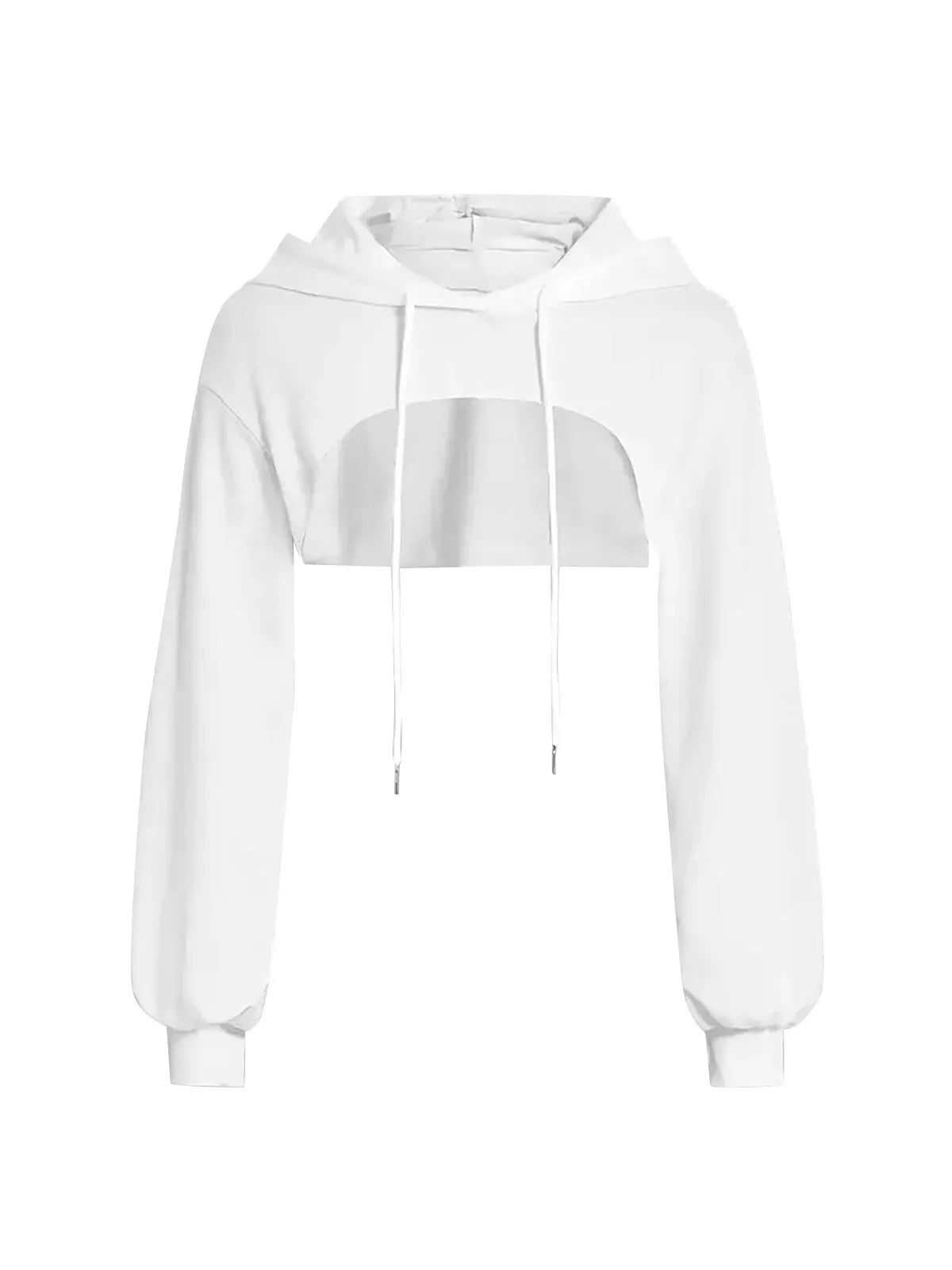Solid Hooded Long Sleeve Coat