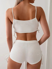 Solid Knot Medium Rise Tankini