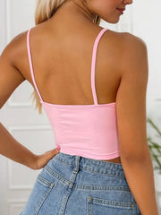 Solid Lace Spaghetti Strap Cami