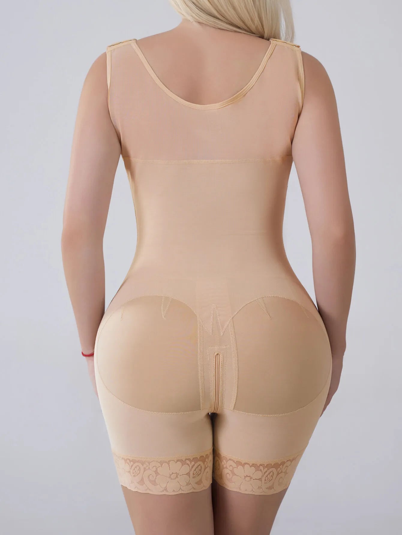 Solid Lace Tummy Control Full Butt Lifter High Rise Shape Wear Bodysuits