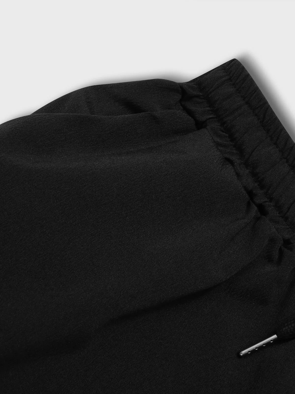 Solid Lace-up High Rise Tie Pants