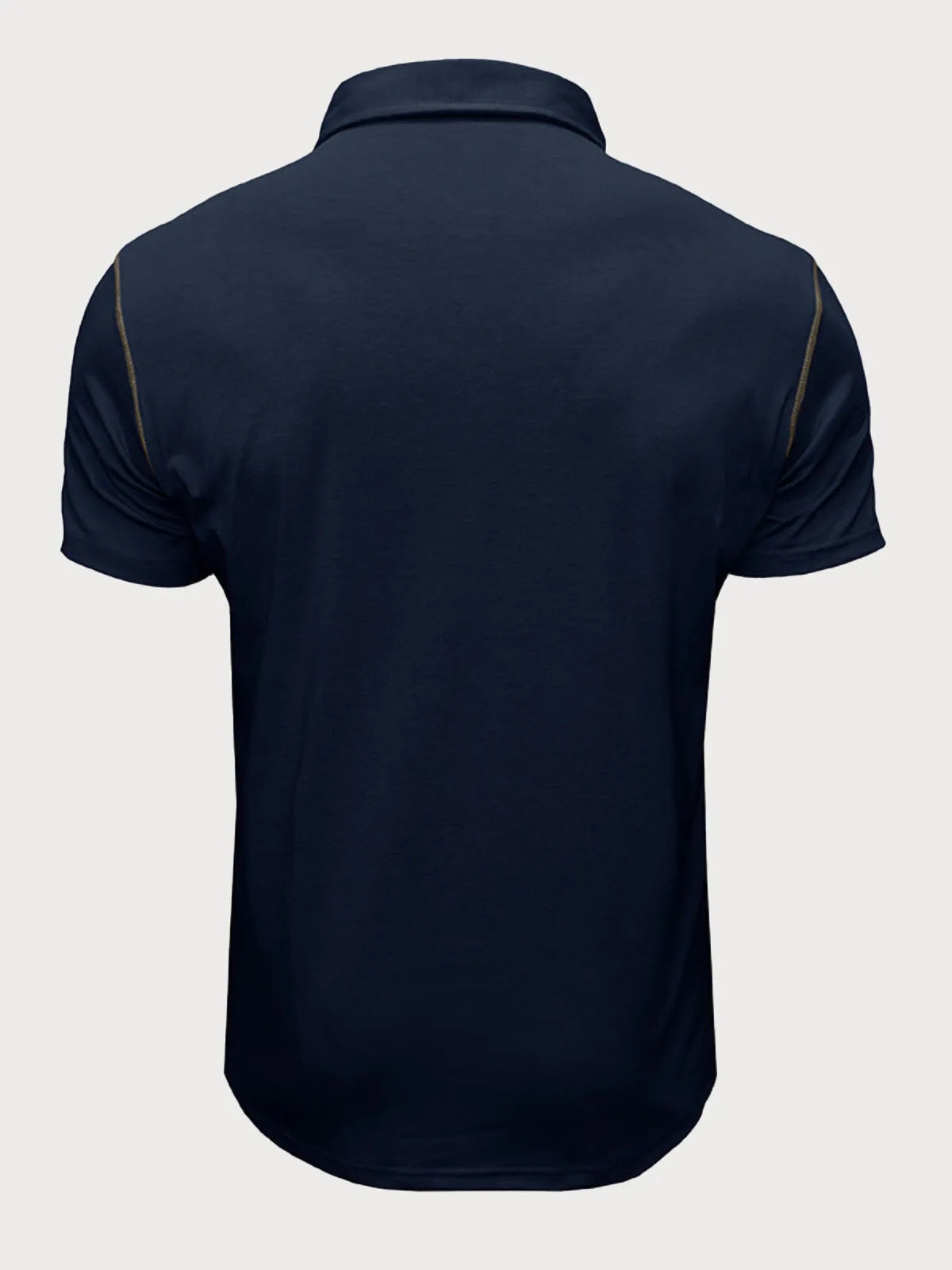 Solid Lapel Cotton Blend Regular Polo