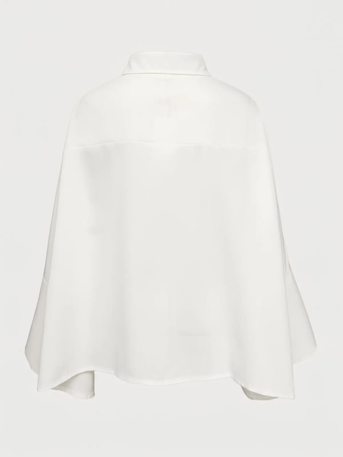 Solid Lapel Drop Shoulder Loose and Simple Blouse Oversized Versatile Commuting
