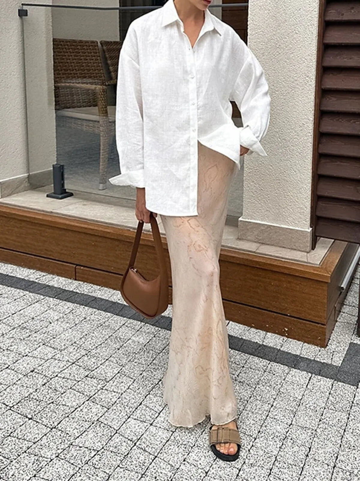 Solid Lapel Plain Daily Stylish Basic Blouse Work Daily Holiday
