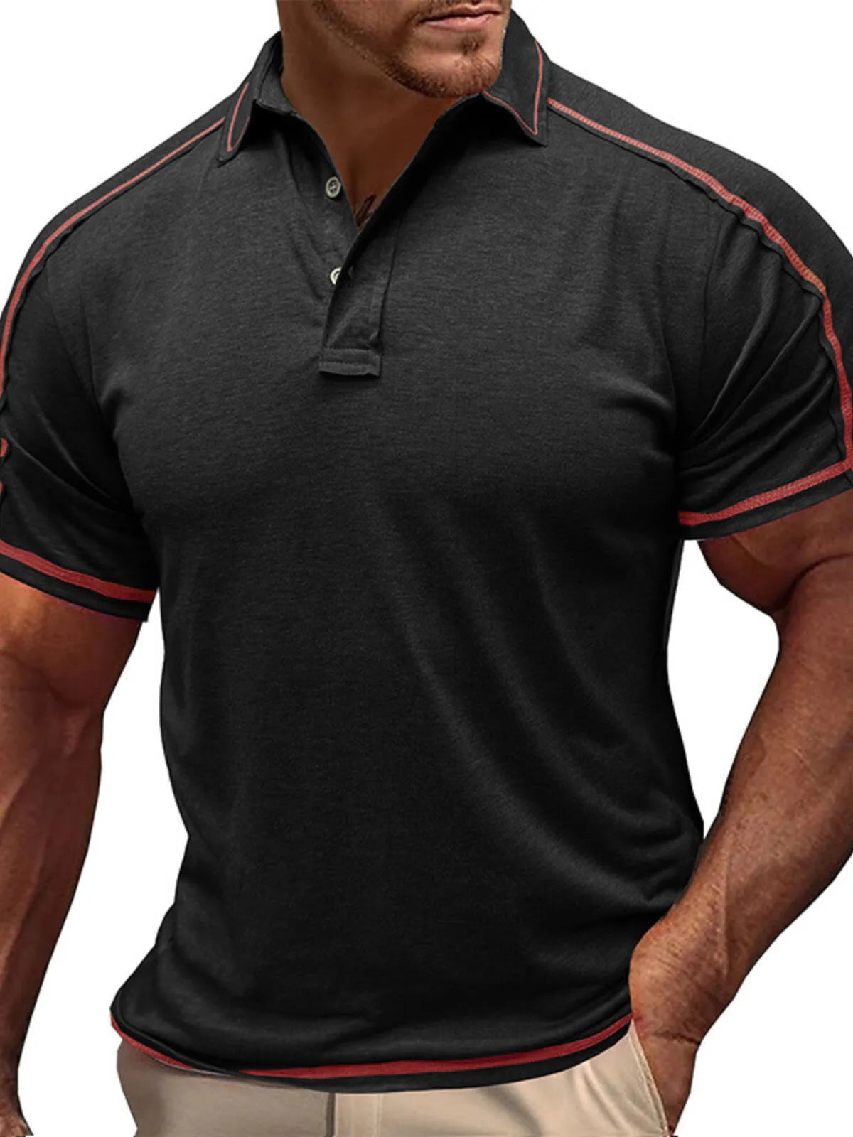 Solid Lapel Regular Polo