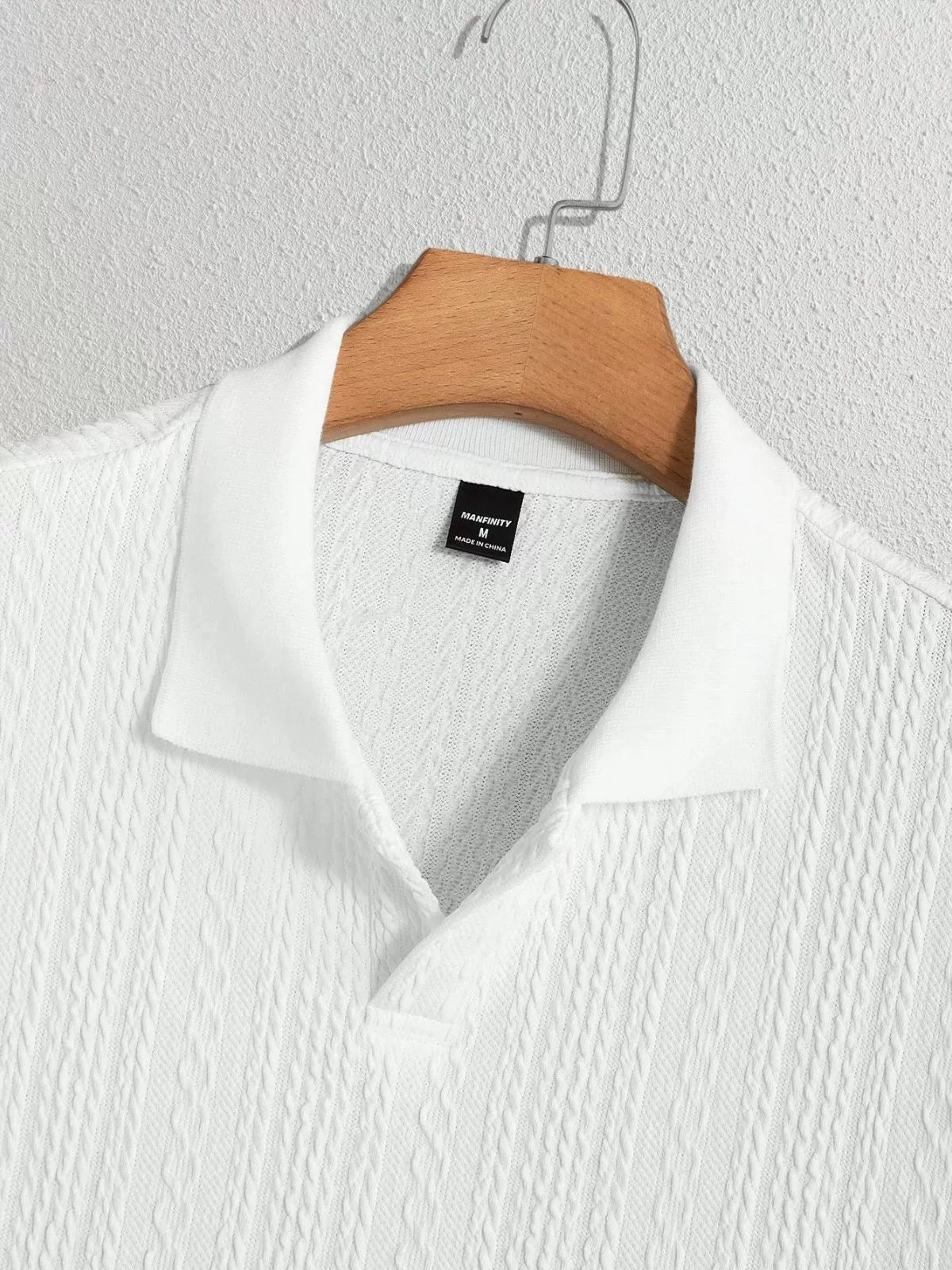 Men Solid Casual Lapel Regular Knit Polo, for Office Daily Wear