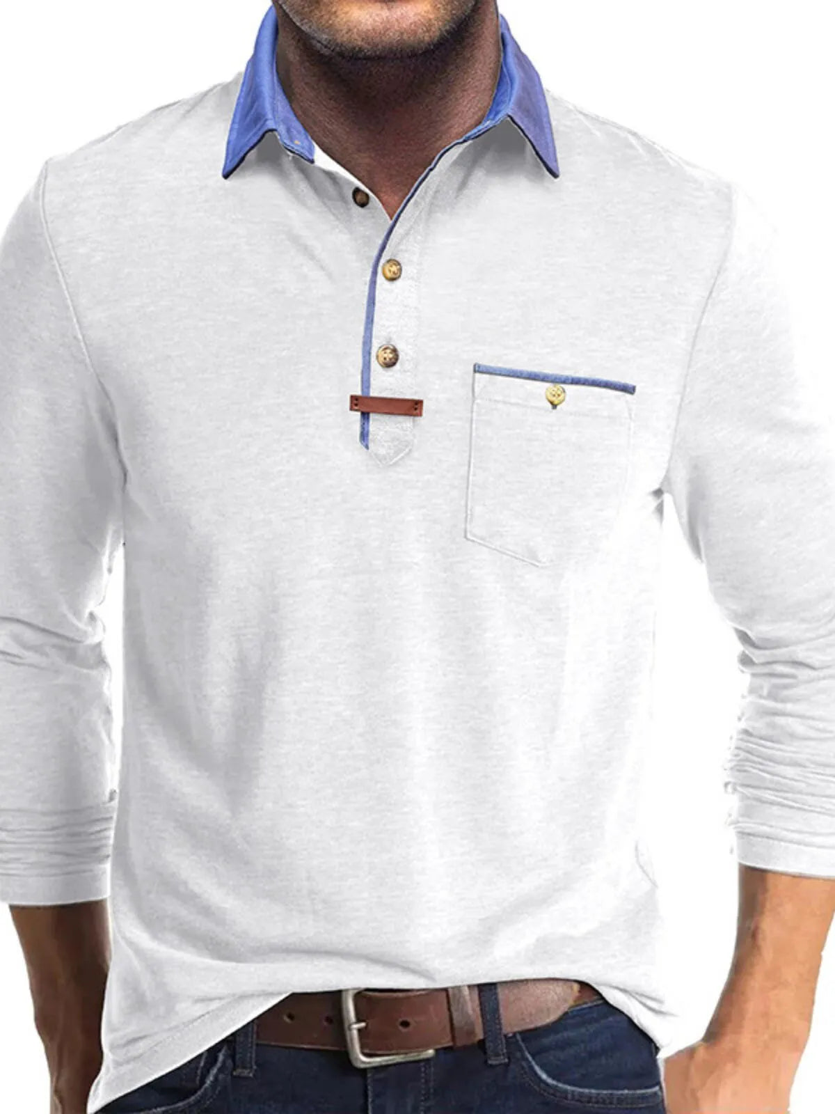 Solid Lapel Regular Polo