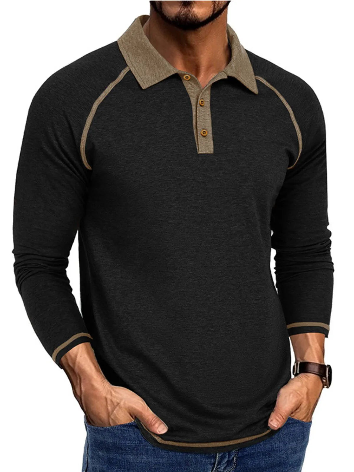 Solid Lapel Regular Polo