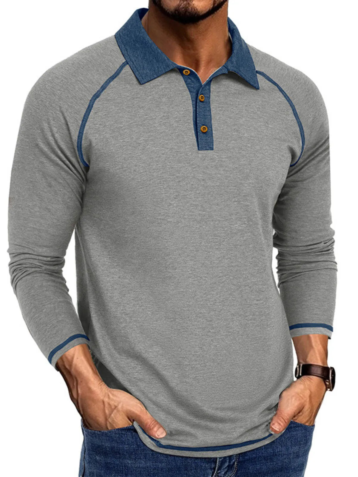 Solid Lapel Regular Polo