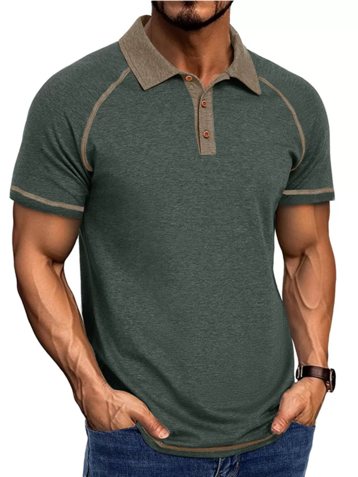 Solid Lapel Regular Polo
