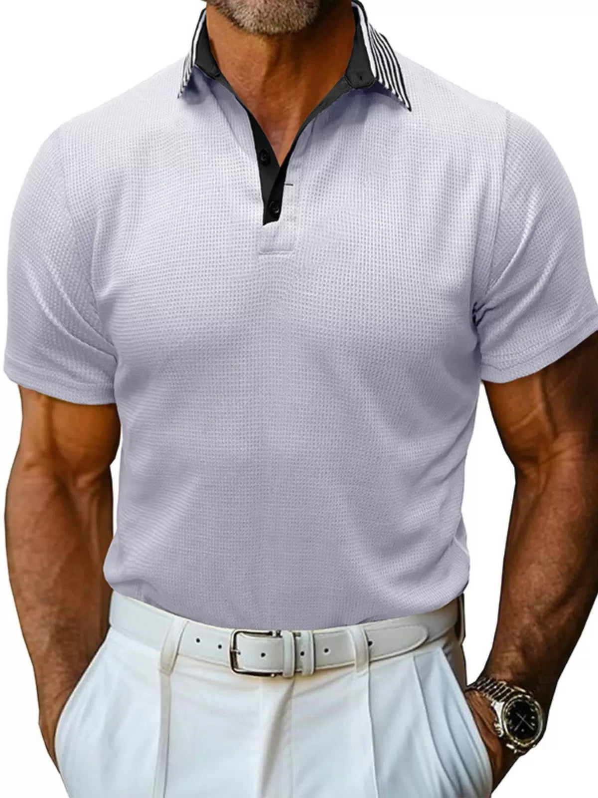 Solid Lapel Regular Polo
