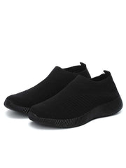 Solid Low-cut Mesh Slip-On Fashion Casual Sneakers