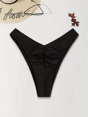 Solid Low Rise Bikini Bottom