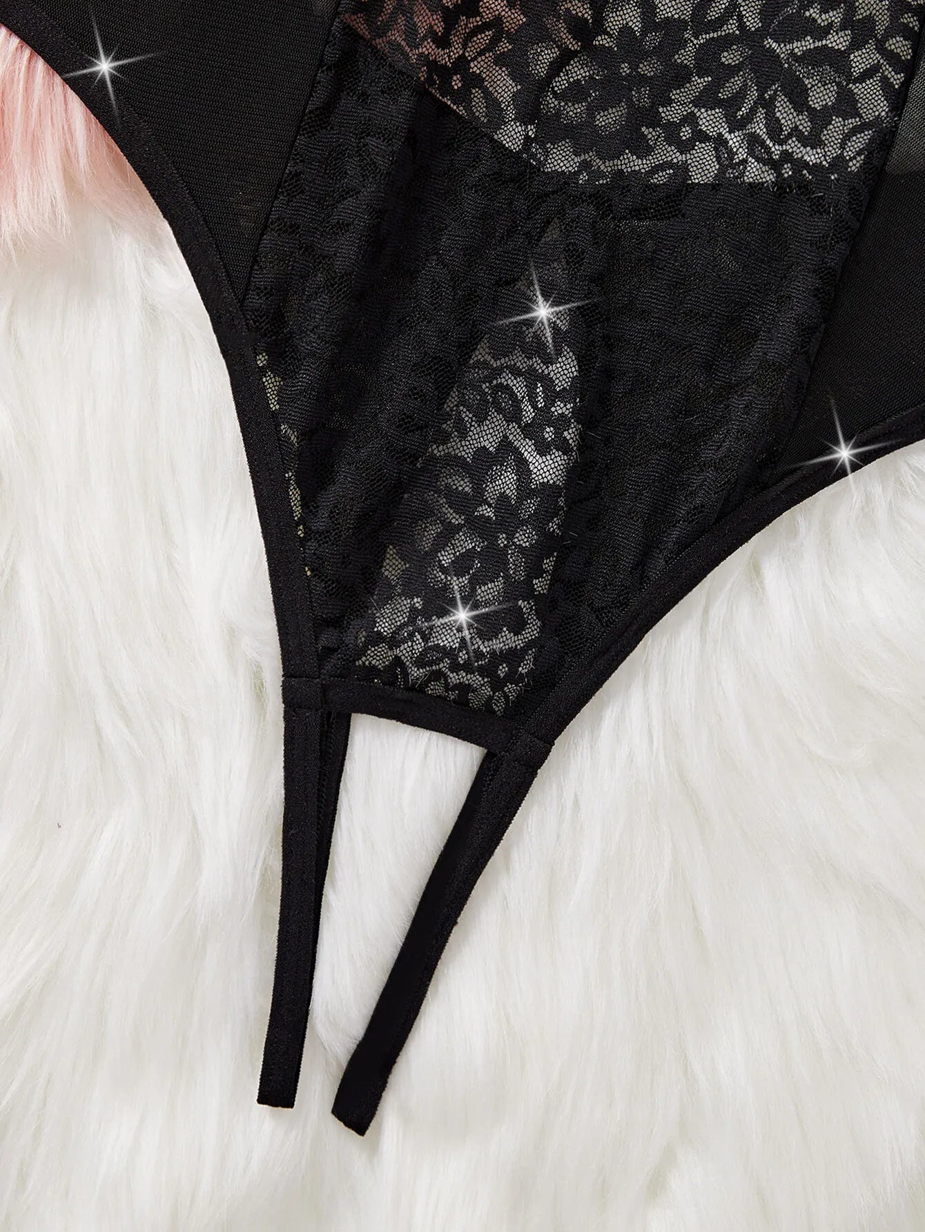 Solid Patchwork Lace Sexy Lingerie