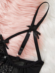Solid Patchwork Lace Sexy Lingerie