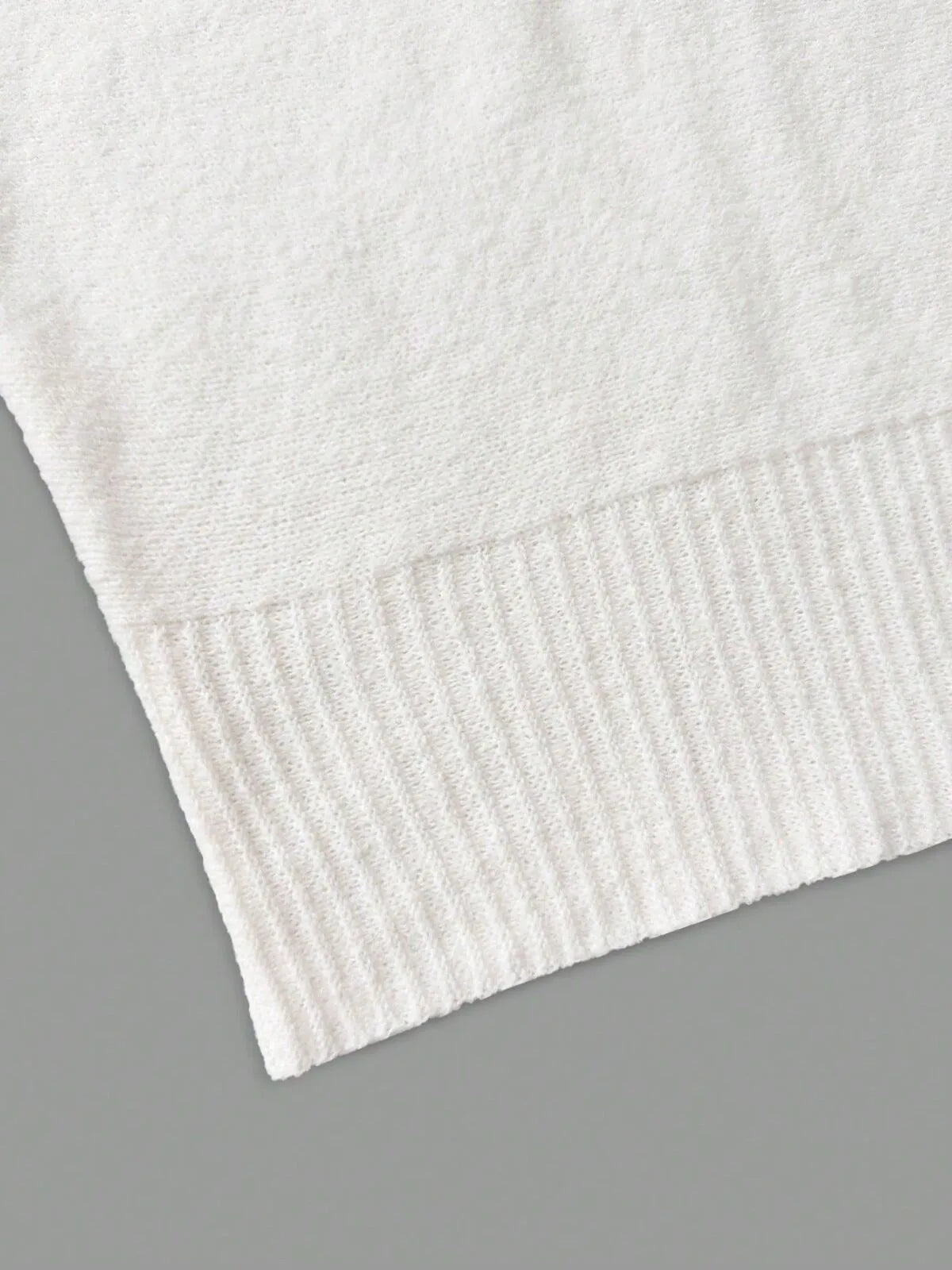 Solid Rib-knit Off Shoulder Sweater Basic Knitwear for Daily Wear