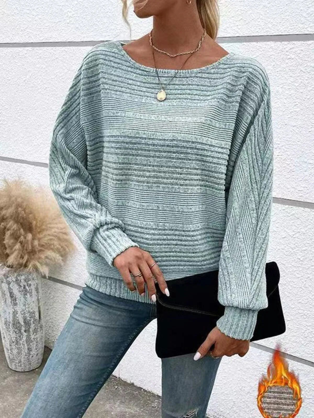 Solid Round Neck Casual Crew Neck Batwing SleeveT-shirt for Daily Wear