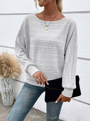 Solid Round Neck Casual Crew Neck Batwing SleeveT-shirt for Daily Wear