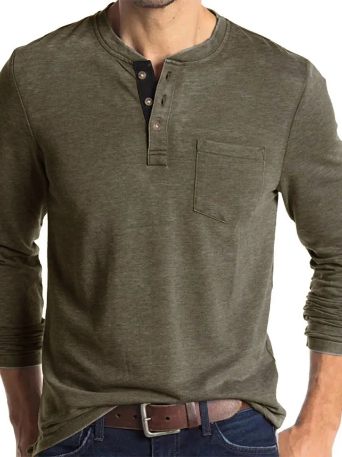 Solid Round Neck Cotton Blend Regular Polo