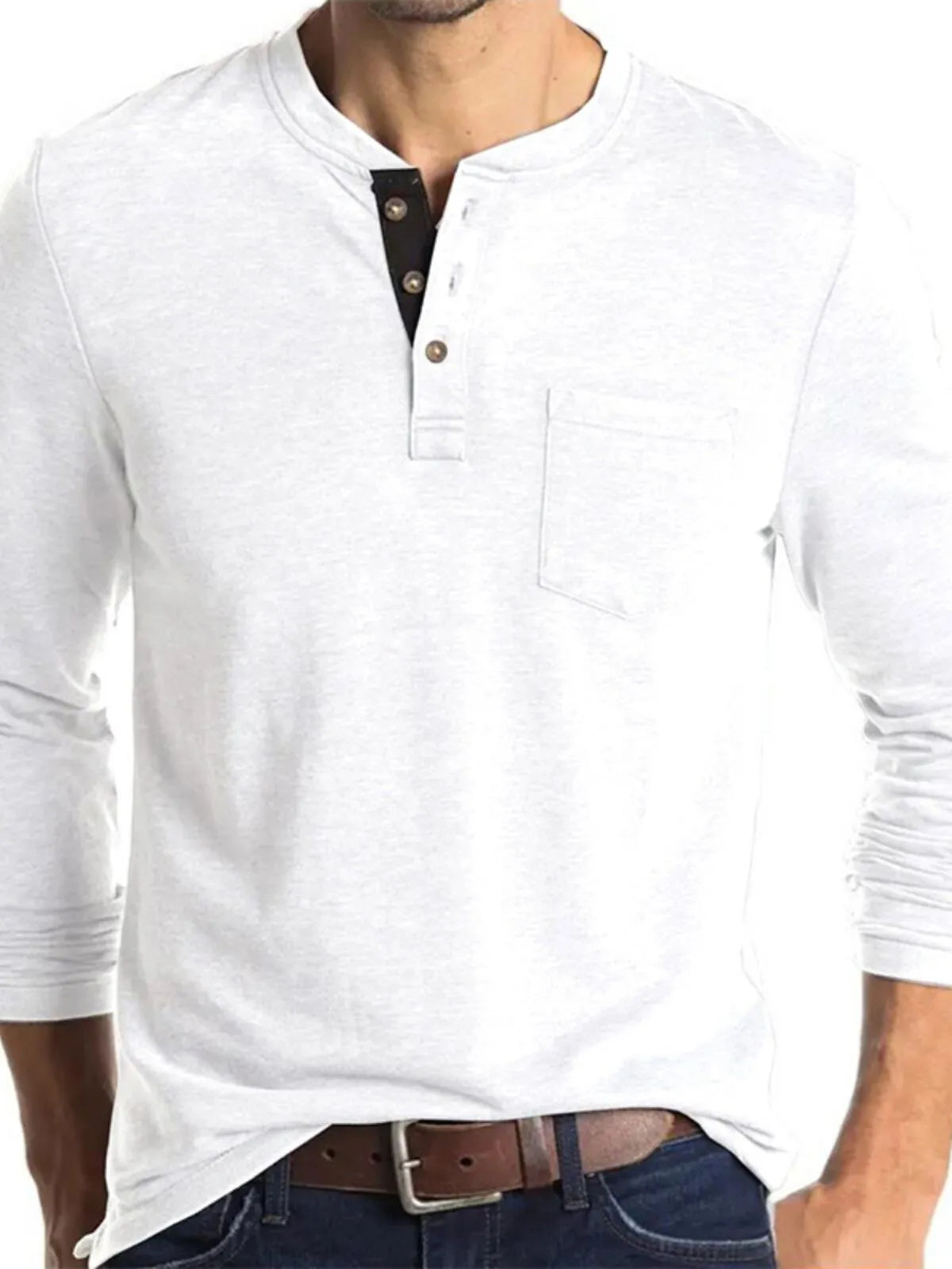 Solid Round Neck Cotton Blend Regular Polo