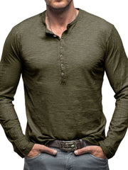 Solid Round Neck Cotton Regular T-shirt