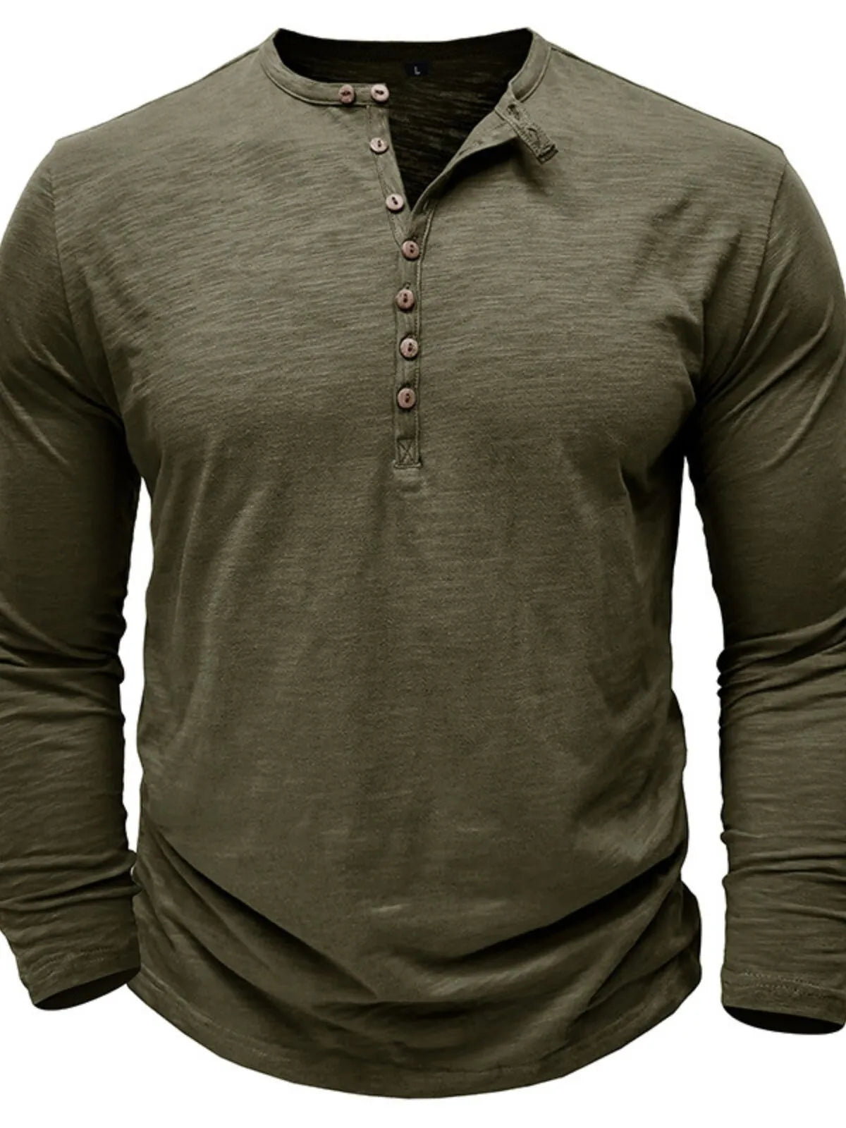 Solid Round Neck Cotton Regular T-shirt