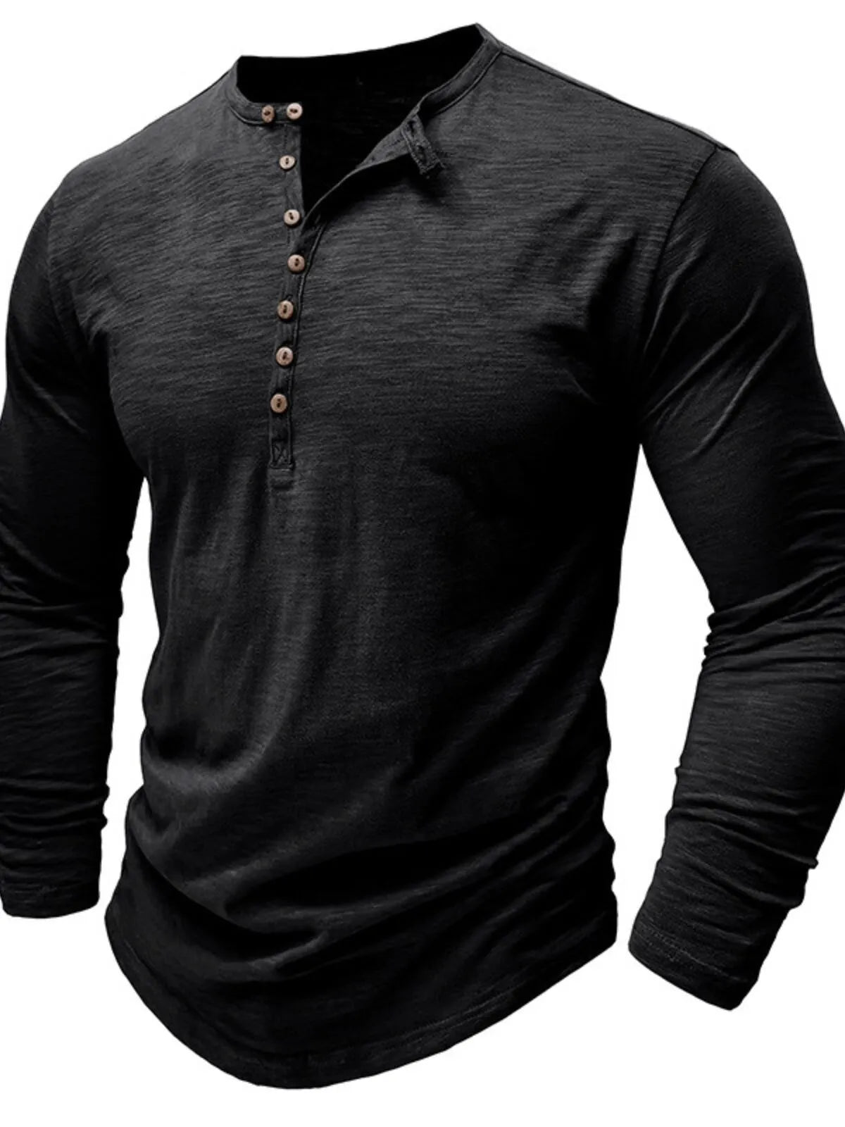 Solid Round Neck Cotton Regular T-shirt