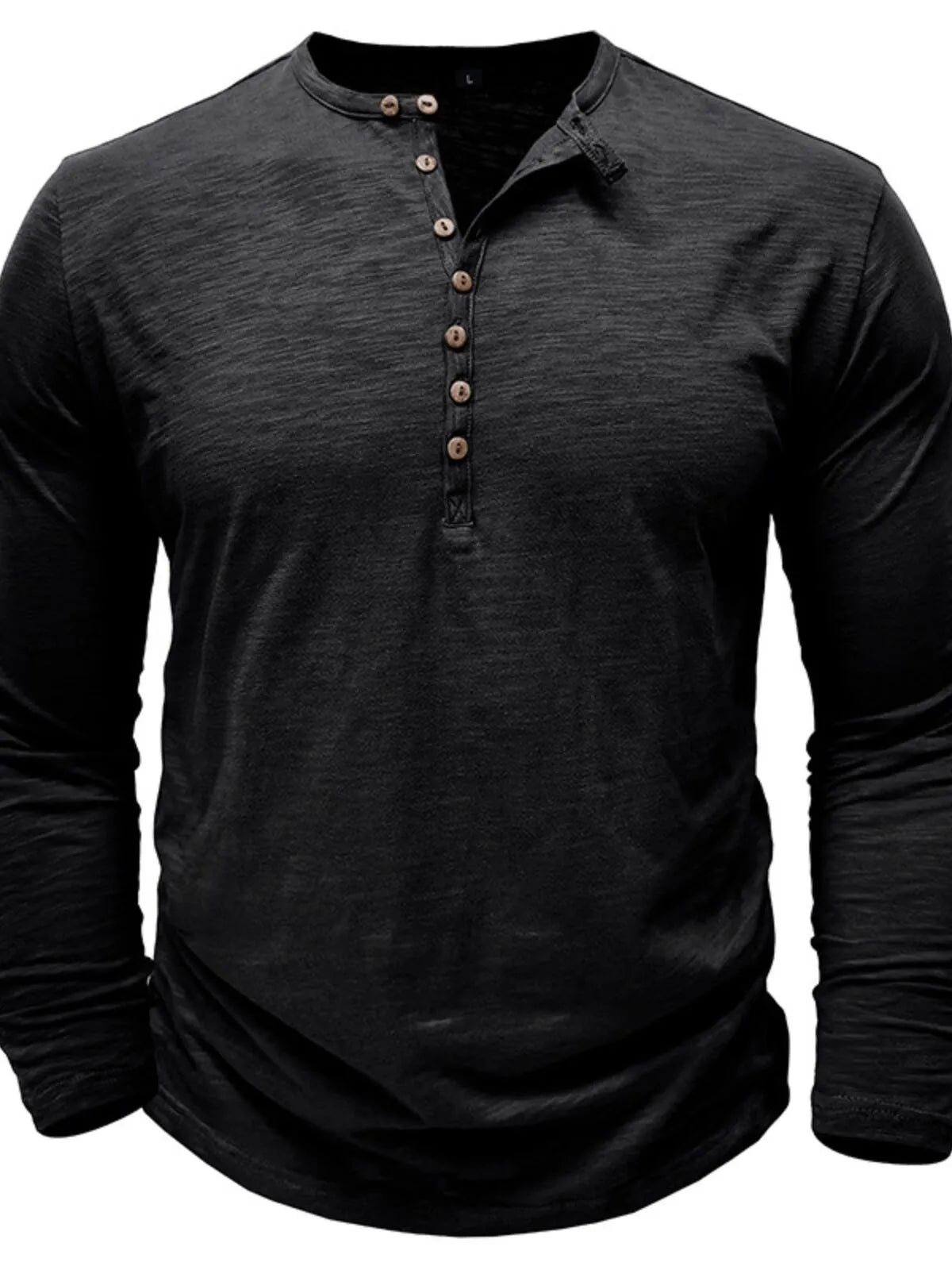 Solid Round Neck Cotton Regular T-shirt