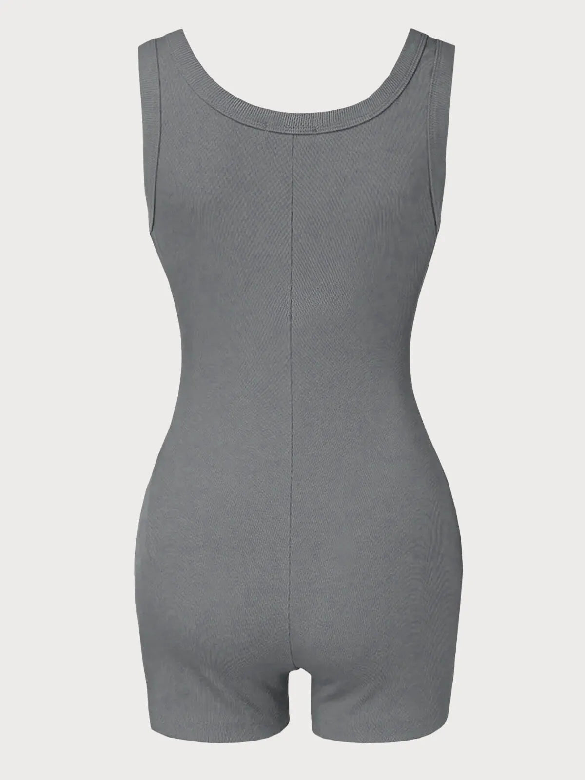 Sexy Catsuit Ribbed Sports High Rise  Bodysuits