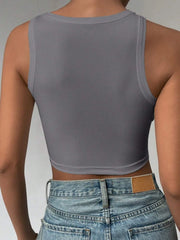 Solid Round Neck Cami