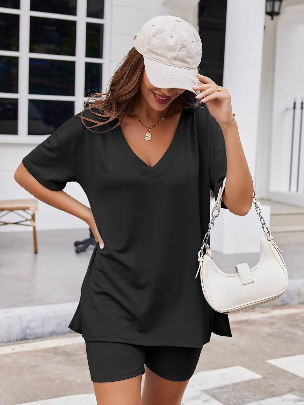 Comfy Breathable Fabric Oversized S-XXL Tracksuit Shorts Set