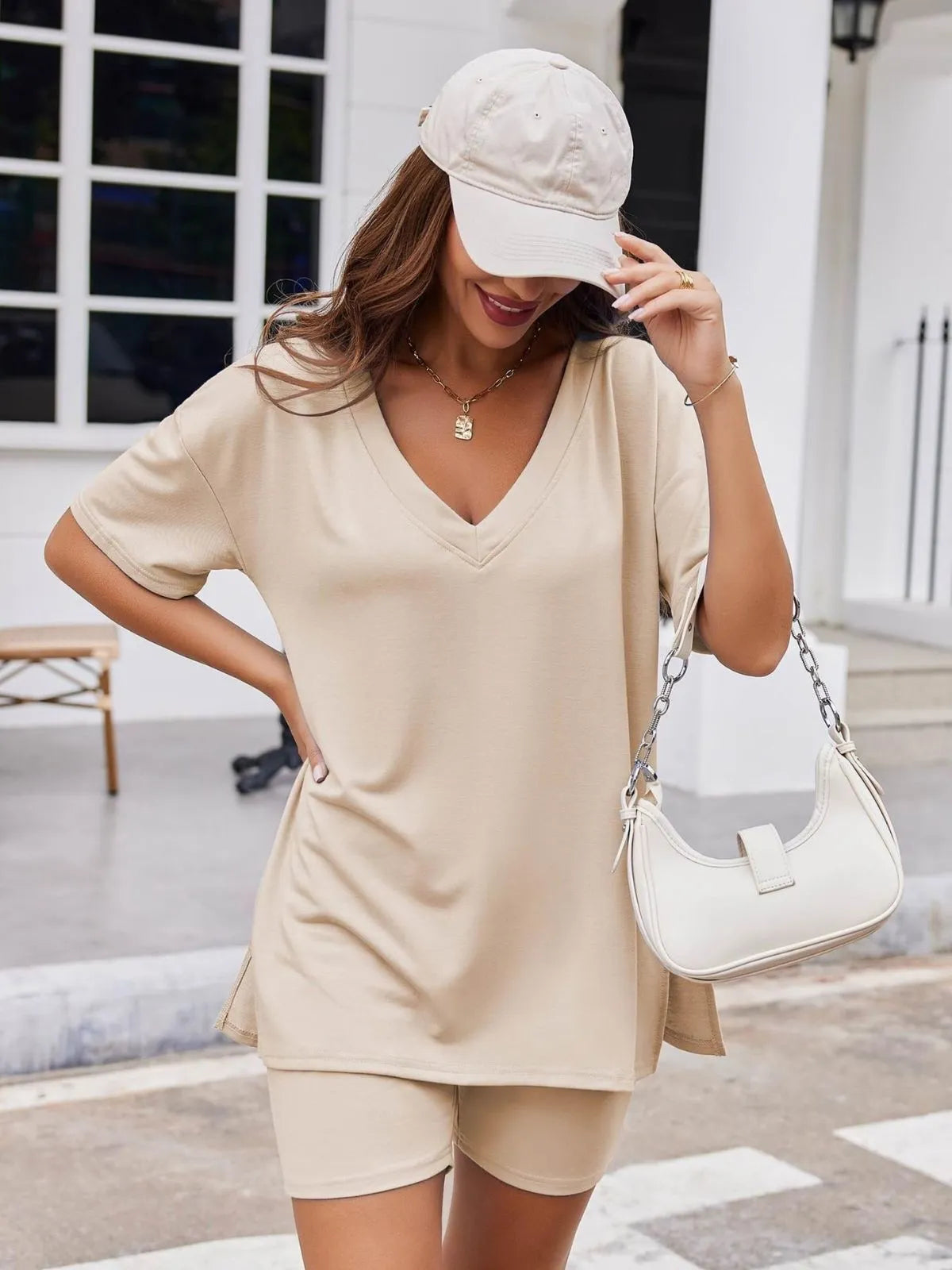 Comfy Breathable Fabric Oversized S-XXL Tracksuit Shorts Set