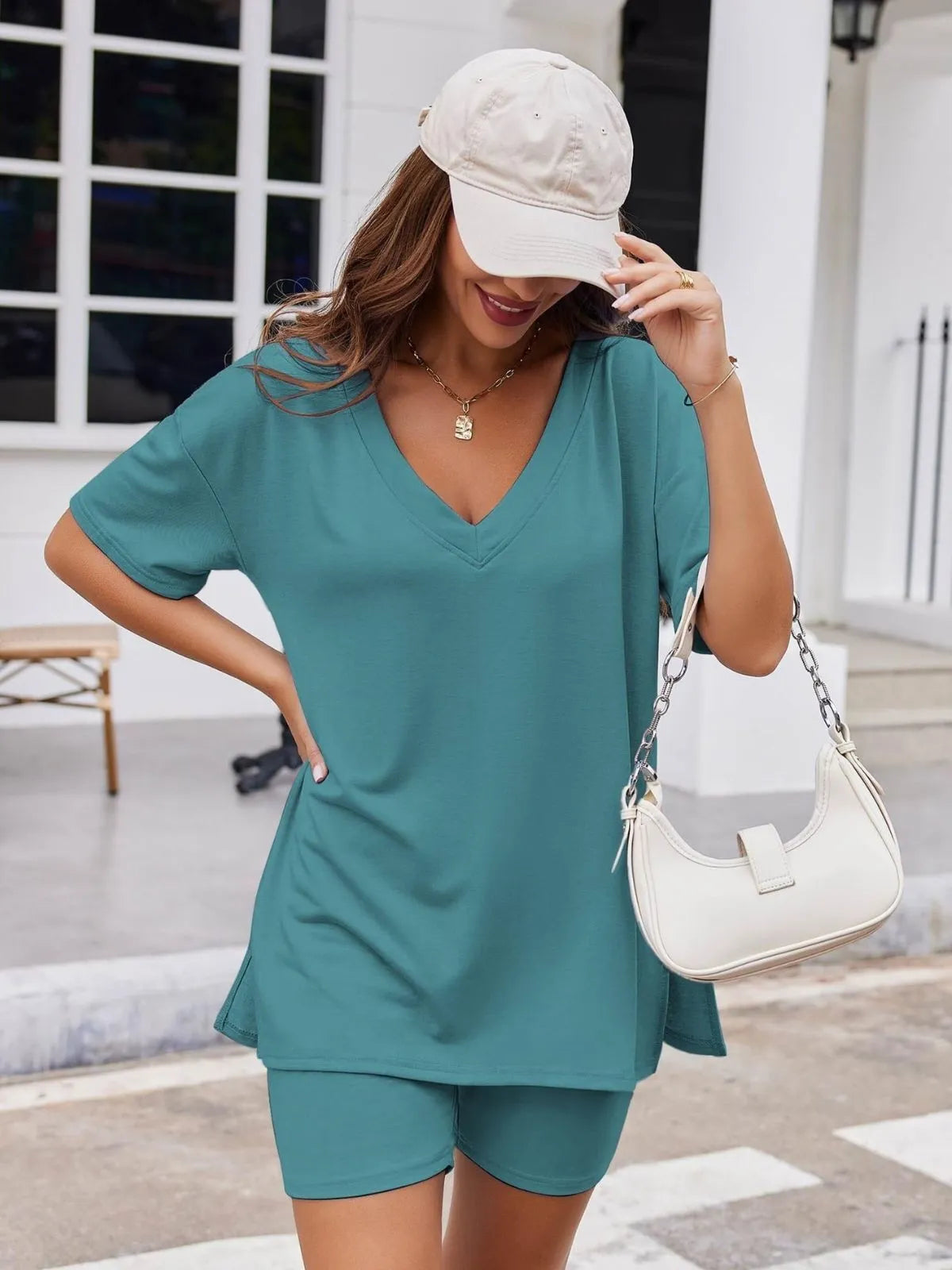 Comfy Breathable Fabric Oversized S-XXL Tracksuit Shorts Set