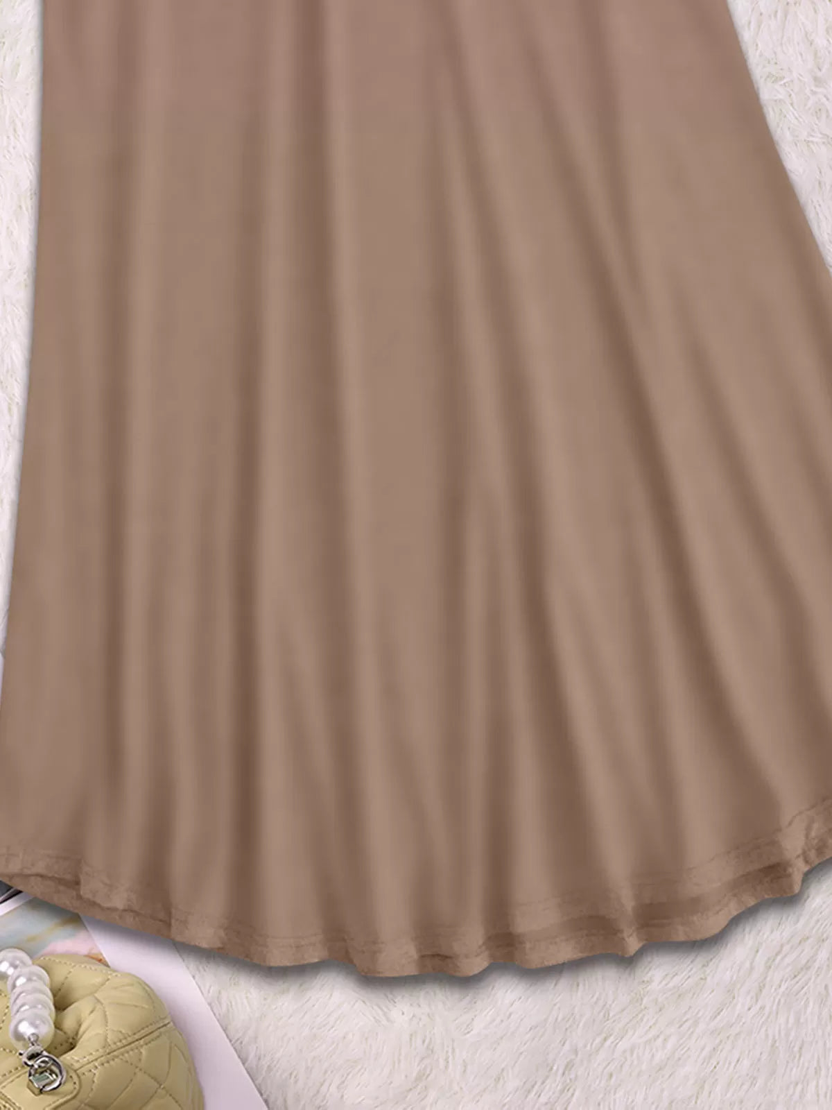 Solid Round Neck Tank Nightgown