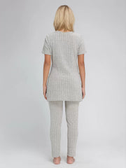 Solid Round Neck Top & Solid Pants