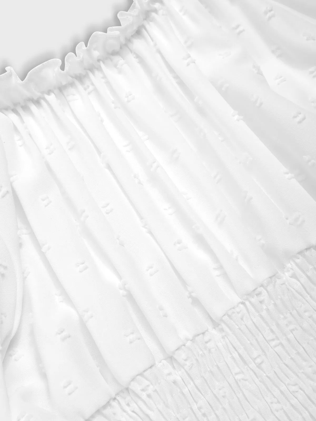 Solid Ruffles Off Shoulder Skater Dress