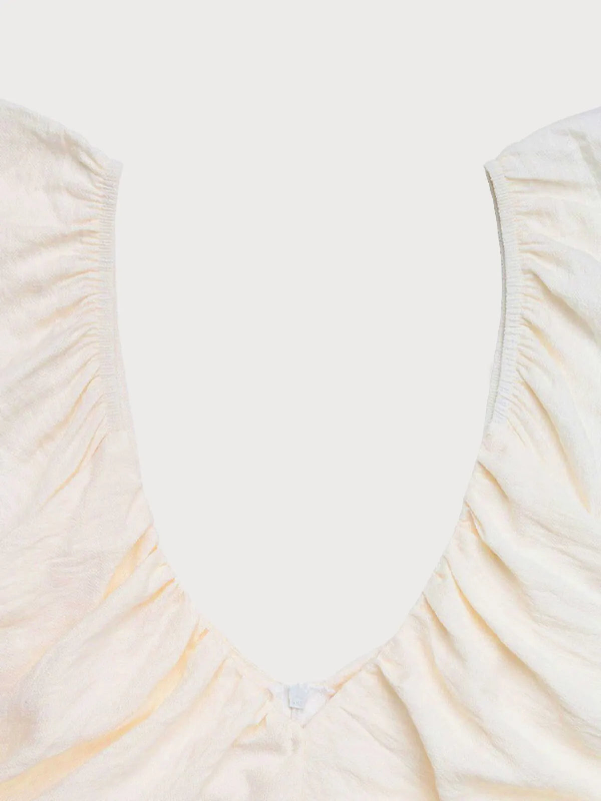Solid Vacation Ruffles V-neck Fit And Flare Dress