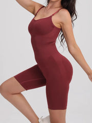 Workout Romper Yoga Spaghetti Strap High Rise Bodysuits