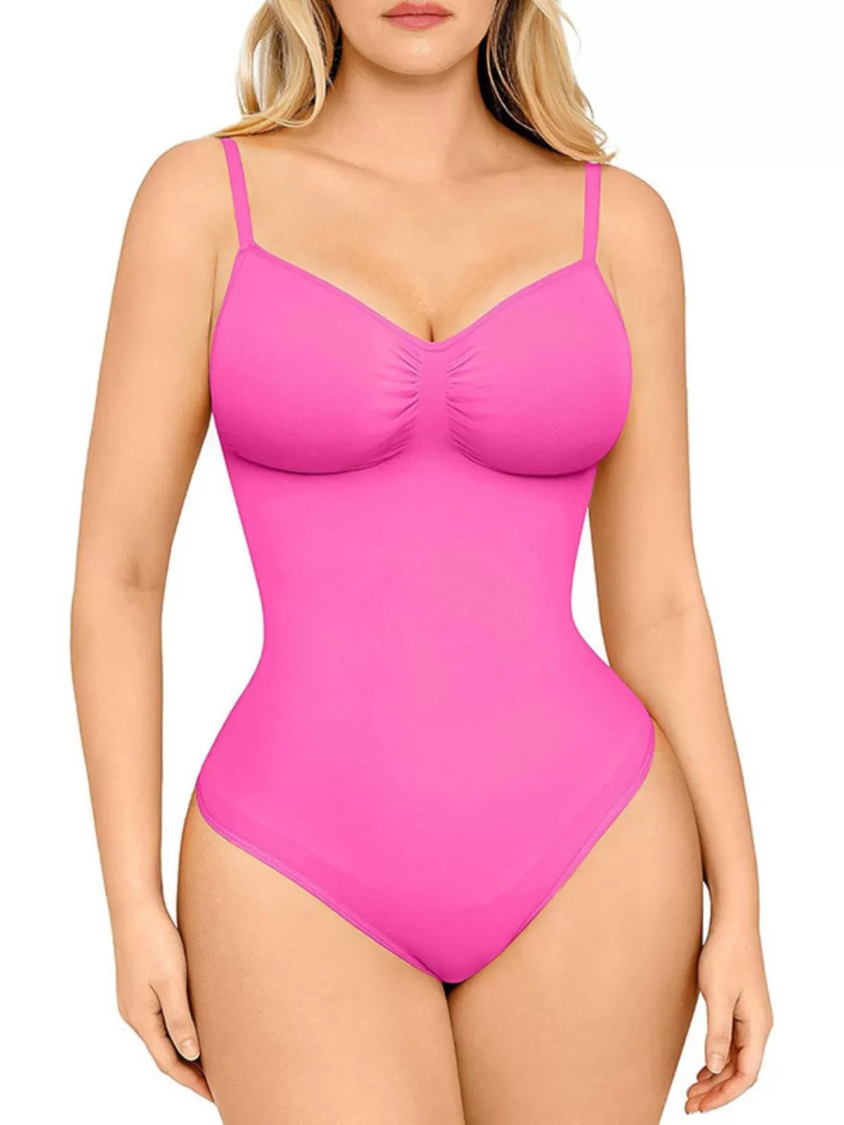 Comfort Seamless Thong Spaghetti Strap High Rise Bodysuit
